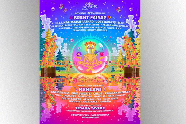Sol Blume lineup announced with headliners Brent Faiyez and Kehlani