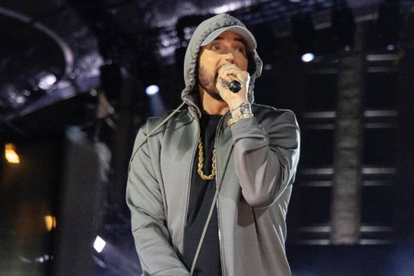 Eminem surprises fans with performance at reopening of Detroit's Michigan Central Station