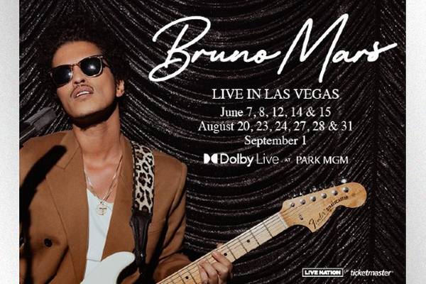 Bruno Mars announces more Las Vegas performances for 2024