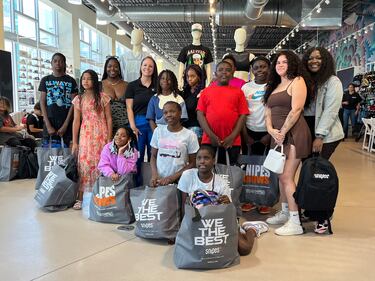 We The Best Foundation x Snipes Backpack Drive at Snipes Miami Beach