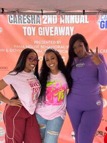 WEDR 99Jamz Caresha Gives Toy Drive 2025 Yung Miami