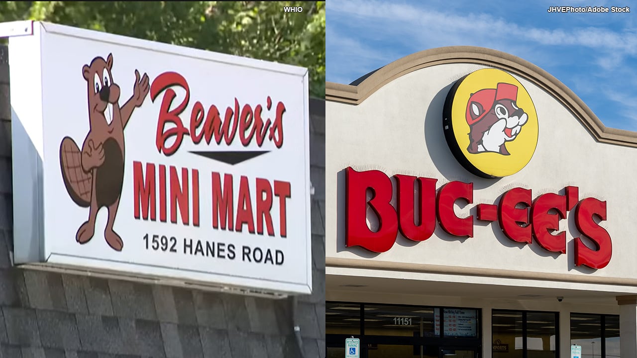 Beaver's Mini Mart and Buc-ee's signs