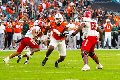 Miami Hurricanes vs NC State football - Nov 15th, 2025