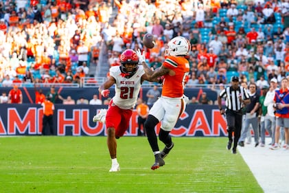 Miami Hurricanes vs NC State football - Nov 15th, 2025