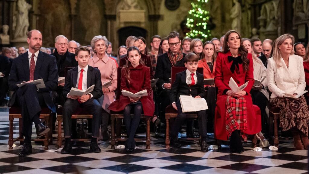 Prince William, Prince of Wales, Prince George, Princess Charlotte, Prince Louis, Catherine, Princess of Wales