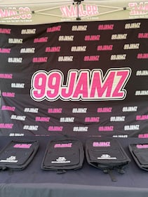 WEDR 99Jamz WHQT Hot105 Hollywood Brown Day Backpack Drive (7/12)