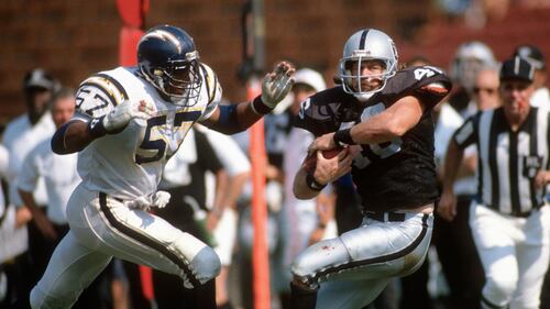 The linebacker played five seasons in the NFL.