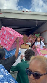 WEDR 99Jamz Caresha Gives Toy Drive 2025 Yung Miami