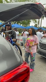 WEDR 99Jamz Caresha Gives Toy Drive 2025 Yung Miami
