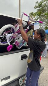 WEDR 99Jamz Caresha Gives Toy Drive 2025 Yung Miami