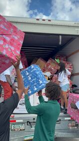 WEDR 99Jamz Caresha Gives Toy Drive 2025 Yung Miami