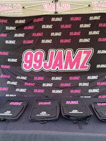 WEDR 99Jamz WHQT Hot105 Hollywood Brown Day Backpack Drive (7/12)