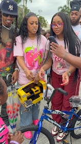 WEDR 99Jamz Caresha Gives Toy Drive 2025 Yung Miami