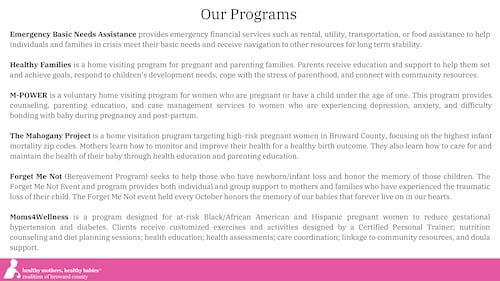 WHQT WEDR Healthy Mothers, Healthy Babies Coalition of Broward County