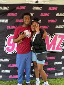 WEDR 99Jamz WHQT Hot105 Hollywood Brown Day Backpack Drive (7/12)