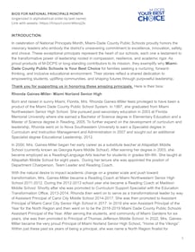 M-DCPS National Principals Month bios