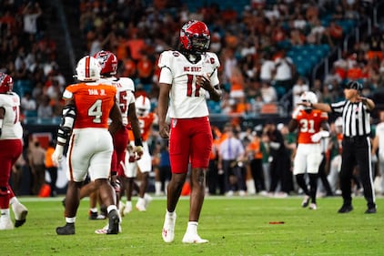 Miami Hurricanes vs NC State football - Nov 15th, 2025