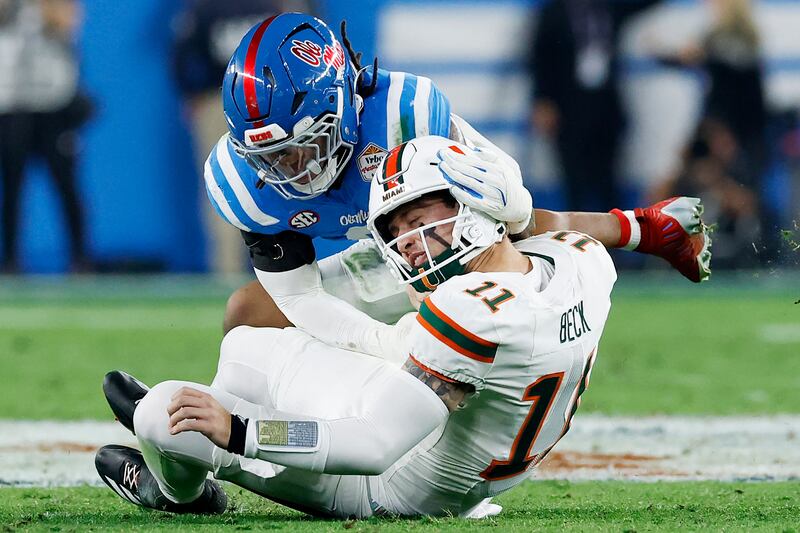 2026 Fiesta Bowl Miami Hurricanes Football Ole Miss Football