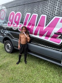 WEDR 99Jamz WHQT Hot105 Hollywood Brown Day Backpack Drive (7/12)
