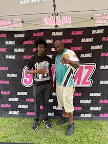 WEDR 99Jamz WHQT Hot105 Hollywood Brown Day Backpack Drive (7/12)