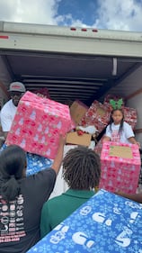 WEDR 99Jamz Caresha Gives Toy Drive 2025 Yung Miami