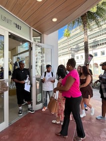 We The Best Foundation x Snipes Backpack Drive at Snipes Miami Beach