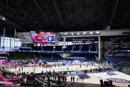 2026 Discover NHL Winter Classic New York Rangers  Florida Panthers Practice Day